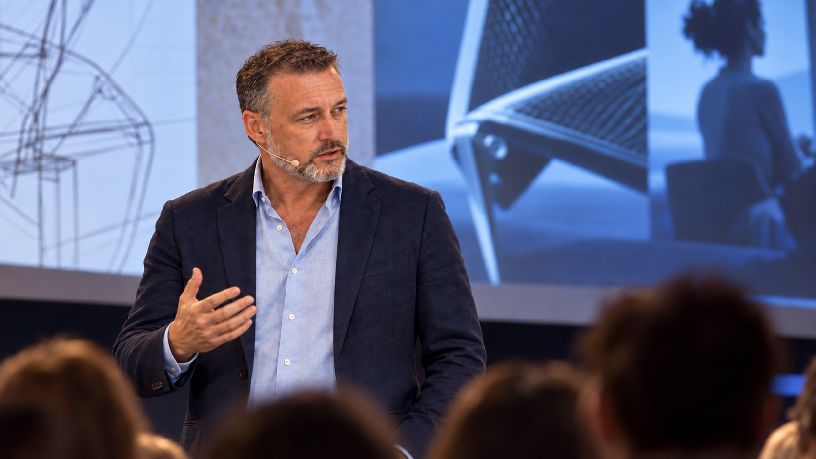 Interprétation visuelle de Stéphane Lemaire en situation de conférence